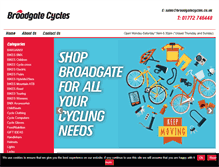 Tablet Screenshot of broadgatecycles.co.uk